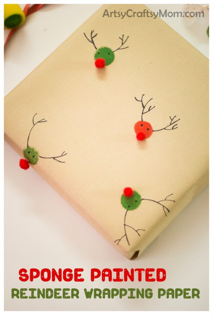 30 Days of Christmas Cheer Craft Idea Handmade Wrapping Paper