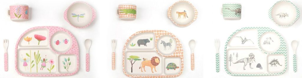 30 Days of Christmas Cheer Gift idea Bamboo Dinner Sets for Kids