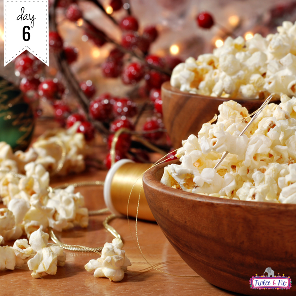 30 Days to Christmas Cheer Day 6: Popcorn Garlands