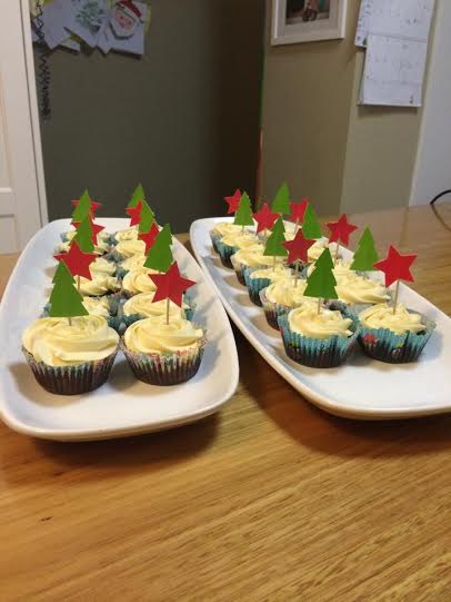 Christmas cupcakes