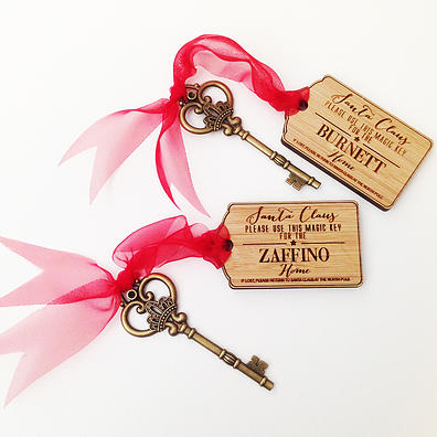 Personalised Christmas Ornaments- Santa Key