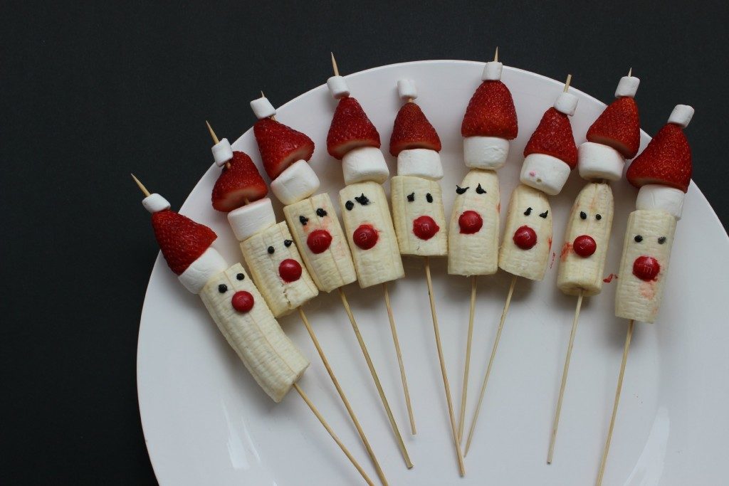 Strawberry Santas Recipe for Healthy Christmas Treats