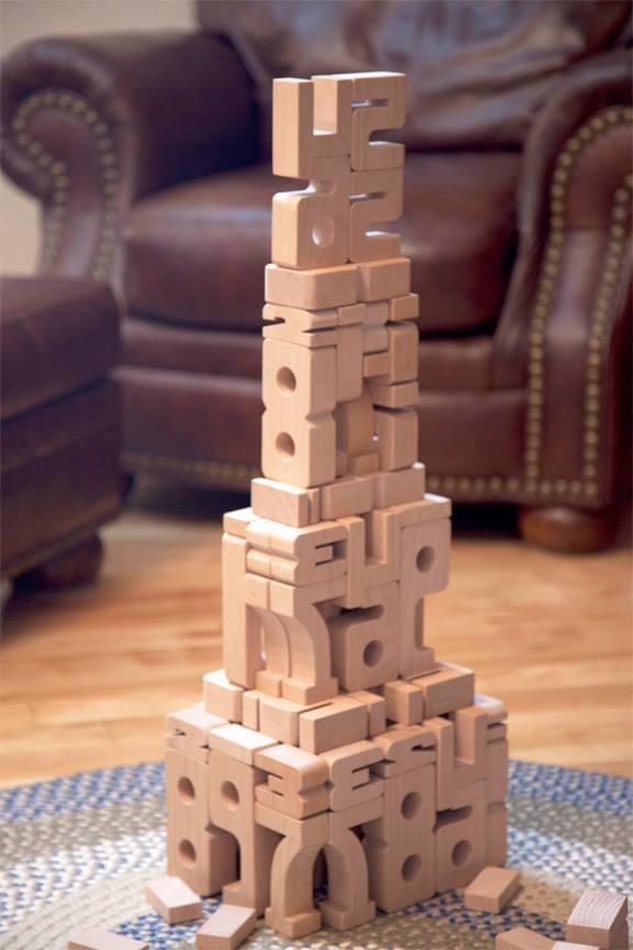 SumBlox Wooden Number Blocks for Kids