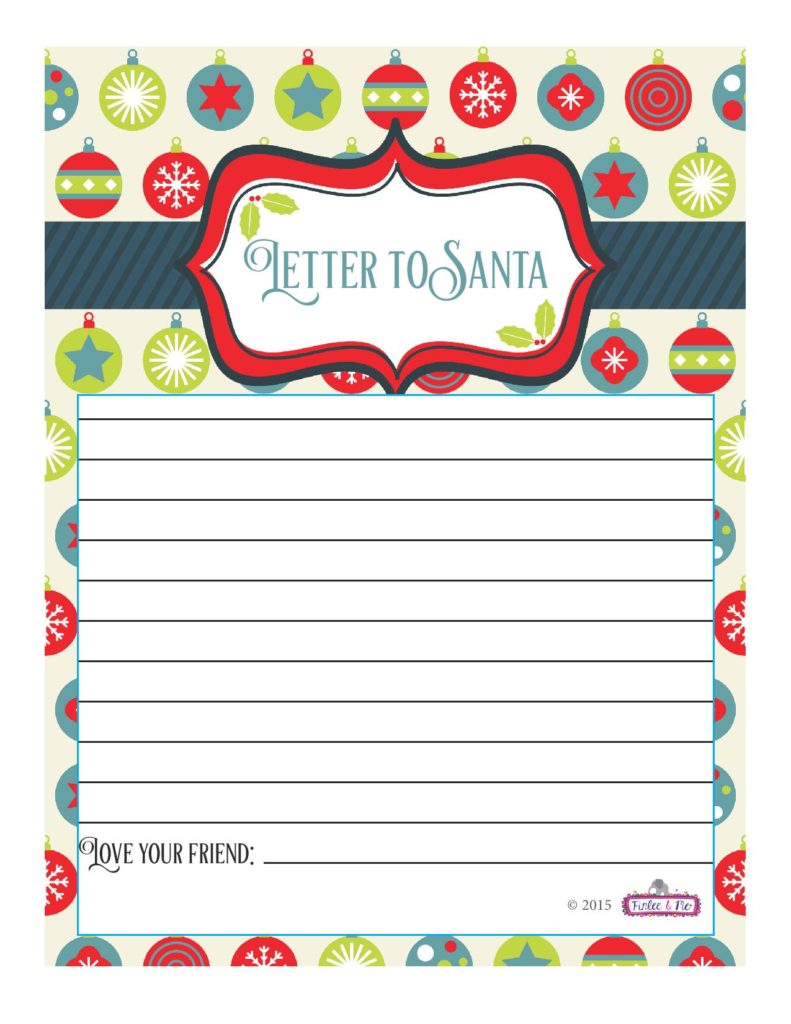 Santa Letters Printable Templates