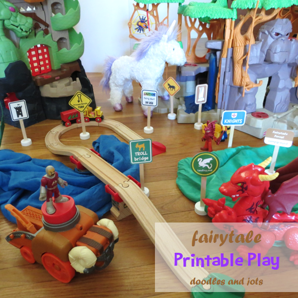 30 Days 30 Ways Connect with Kids Fairytale Printable Road Signs Day 9