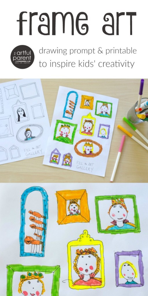 30 Days 30 Ways to Connect with Kids Frame-Art-Drawing-Prompt-and-Printable-for-Kids Day 27