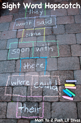 30 Days 30 Ways to Connect with Kids Sight Word Hopscotch Day 29