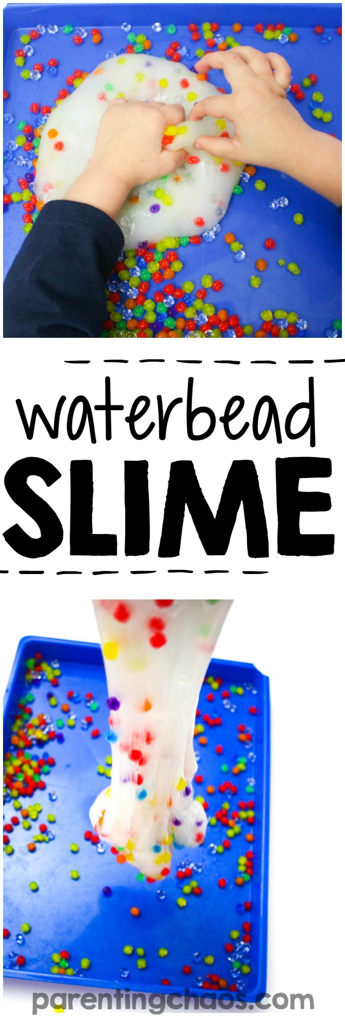 30 Days 30 Ways to Connect with Kids Waterbead Slime Day 19