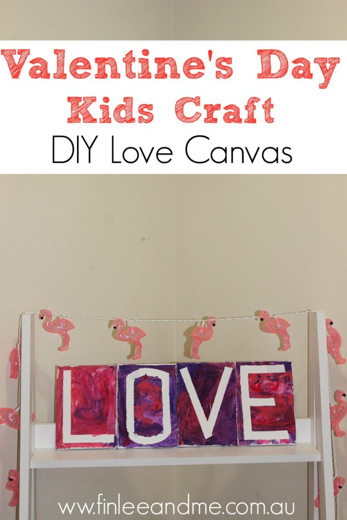 Valentine's Day craft love Canvas