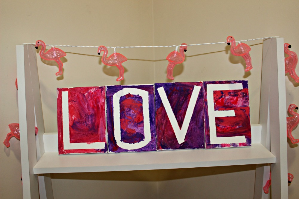 love canvas diy valentine's day