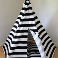 Finlee and Me- Kids Teepees- Teepee Tents {Black and White}