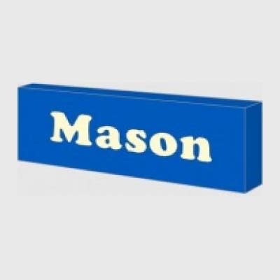 blue personalised night light