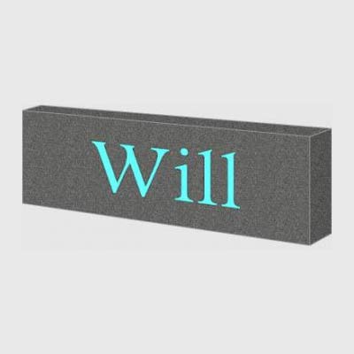 metallic personalised night light