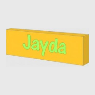Yellow personalised night light