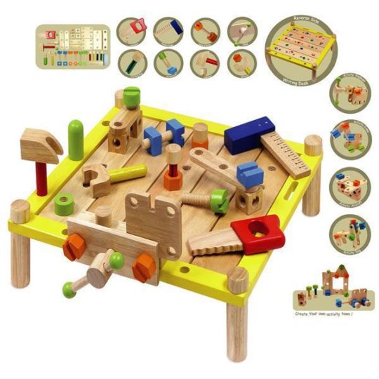 early learning centre wooden activity workbench