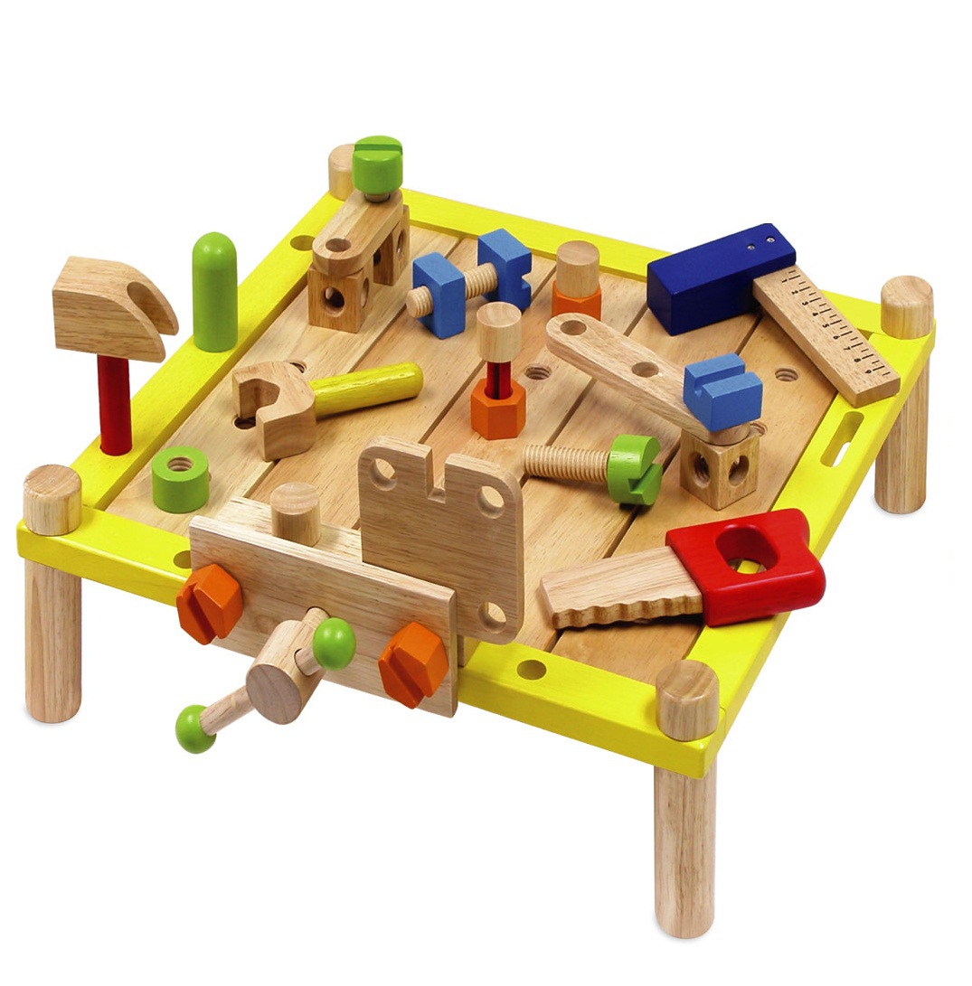Educational Wooden Toys Pretend Tool Bench Finlee And Me Artiwood Wooden Toys Activity Work Bench