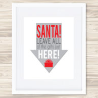 leave gifts here print