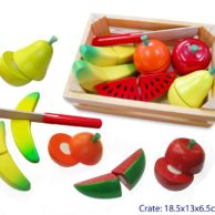 Finlee and Me- Wooden Kids Kitchen- Play Food {Fruit Cutting Set}