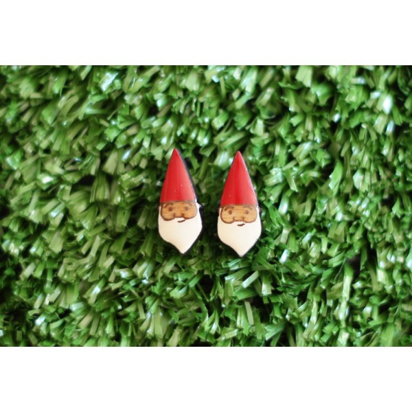 gnome-head-earrings-painted