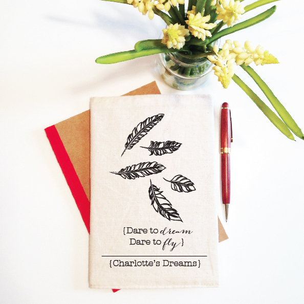 personalised-notebook-and-reusable-cover-dare-to-dream