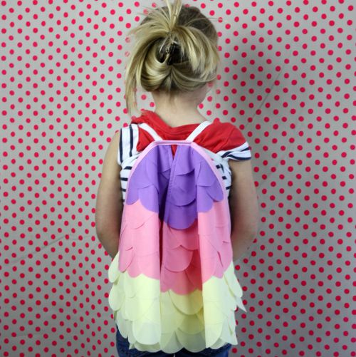 Kids Costumes Dress Up Rainbow Bird Wings CANDY