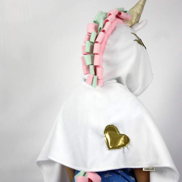 Kids Costumes- Minty Unicorn Cape Dress Up Costume