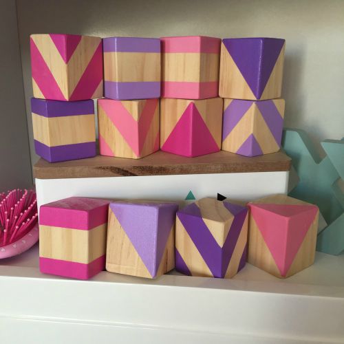 Wooden Toys Little Miss Set Building Blocks
