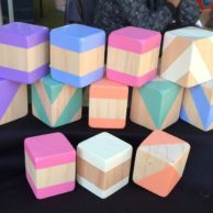 Wooden Toys Pastel Building Blocks Collection