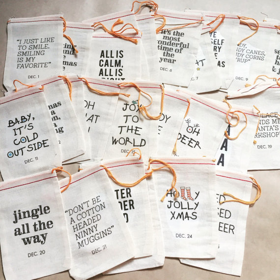 Christmas Countdown Advent Calendar – Modern Typography