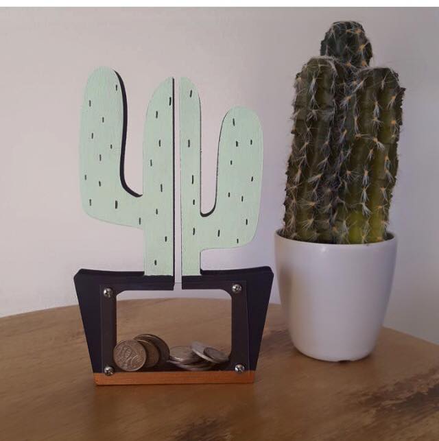 Finlee and Me Kids Piggybanks Cactus