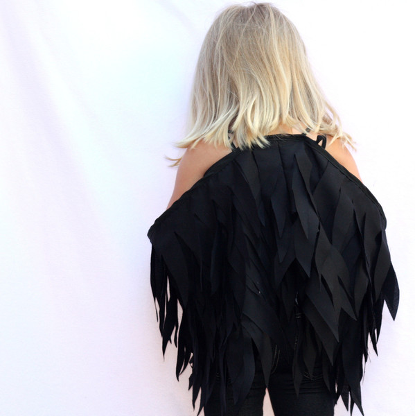 Kids Costumes Raven Wings Black