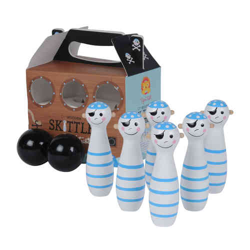 Kids Wooden Toys Tiger Tribe Skittles Pirates