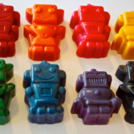 Non Toxic Kids Crayons Robots