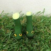 Finlee and Me Fairy Doors Accessories Gum Boots Green
