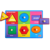 Finlee and Me Wooden Toys Shape Peg Puzzle