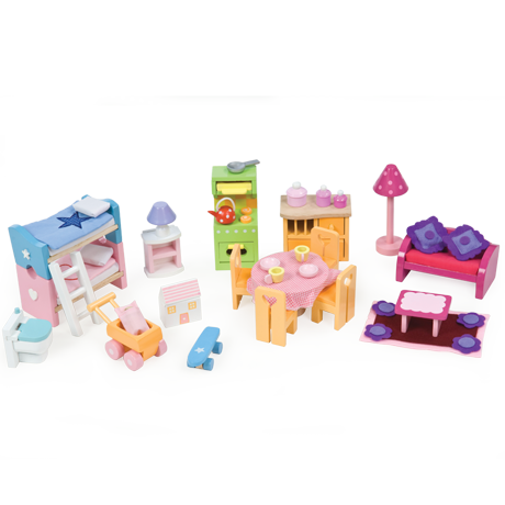 Le Toy Van- Dollhouse Furniture- Deluxe Furniture Set