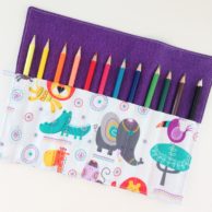 Finlee and Me – Kids Travel Toys – Pencil Roll Animal Safari