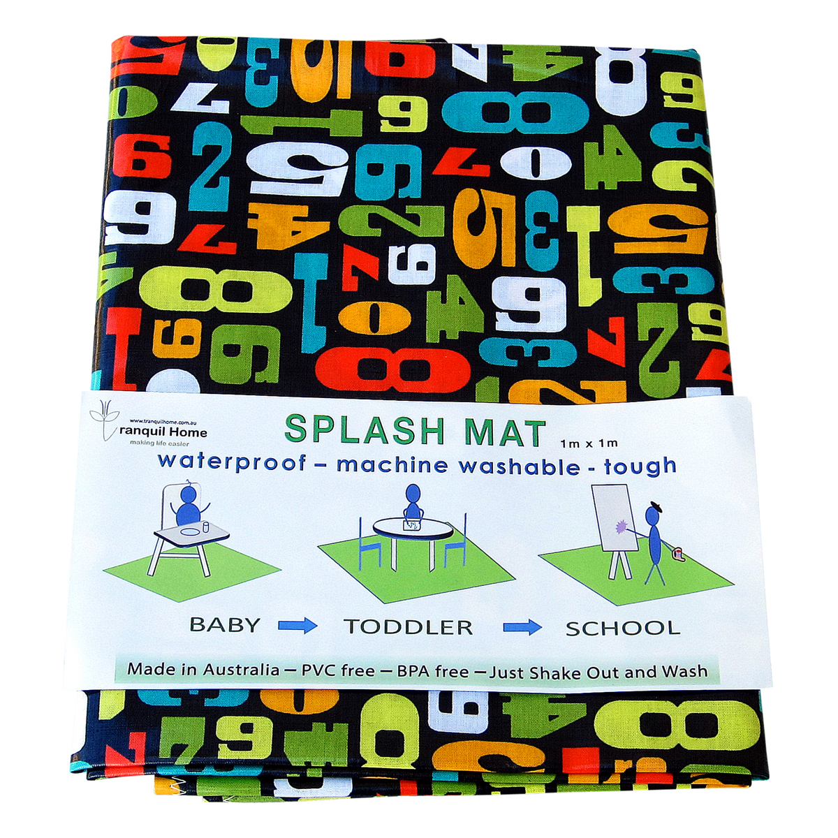 Messy Mat-High Chair Splash Mat NUmbers