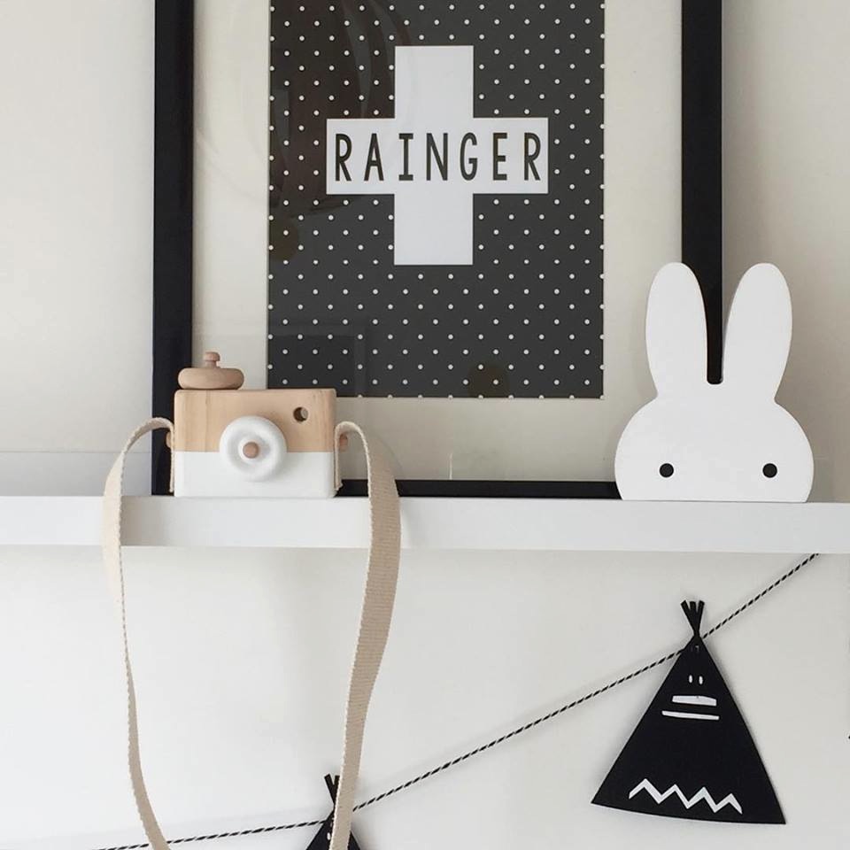 Finlee and Me – Wooden Toys – Toy Camera {White}
