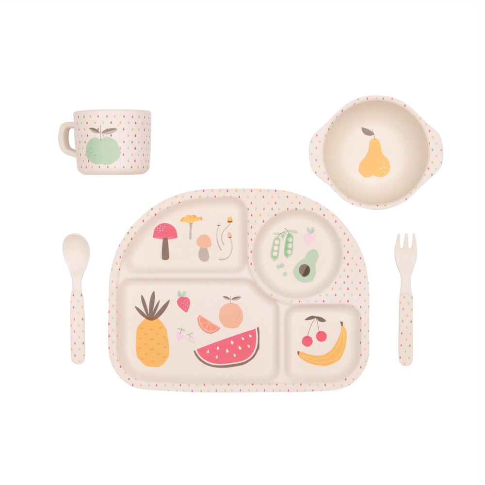 Kids Dinnerware- Bamboo Dinner Set {Eat Your Greens}