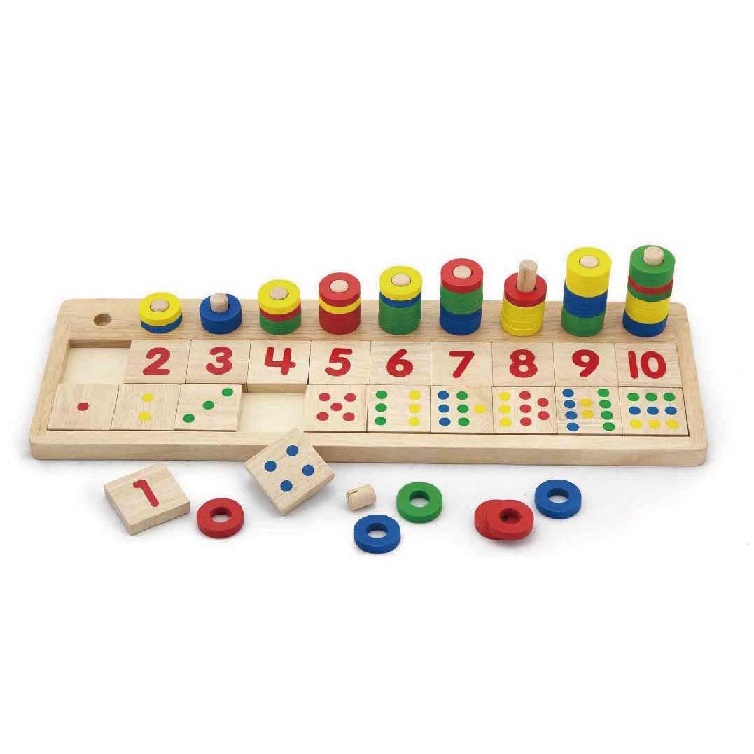 Finlee and Me – Wooden Educational Toys – count and match set