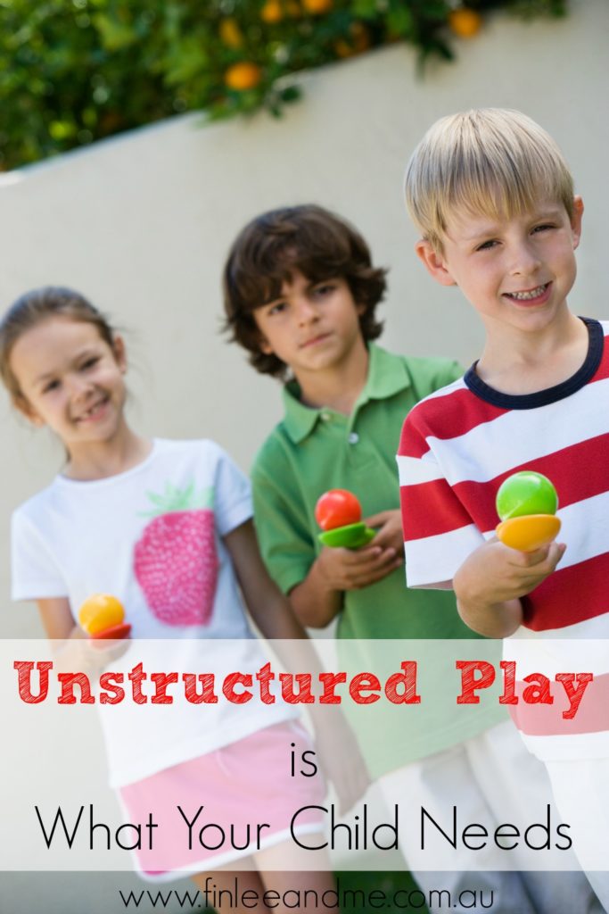 unstructured play for kids 